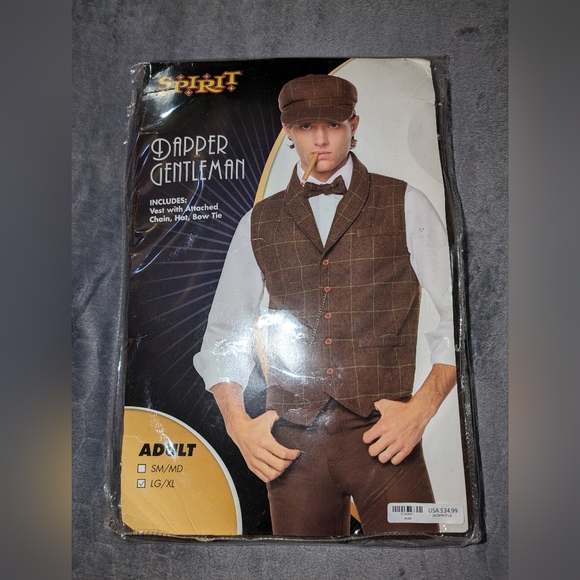Spirit Brown Vest and Cap Set - Picture 1 of 4